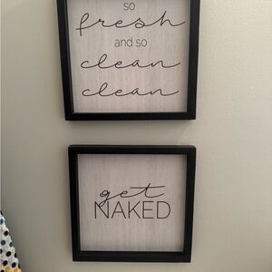 Black Framed Wall Decor Set